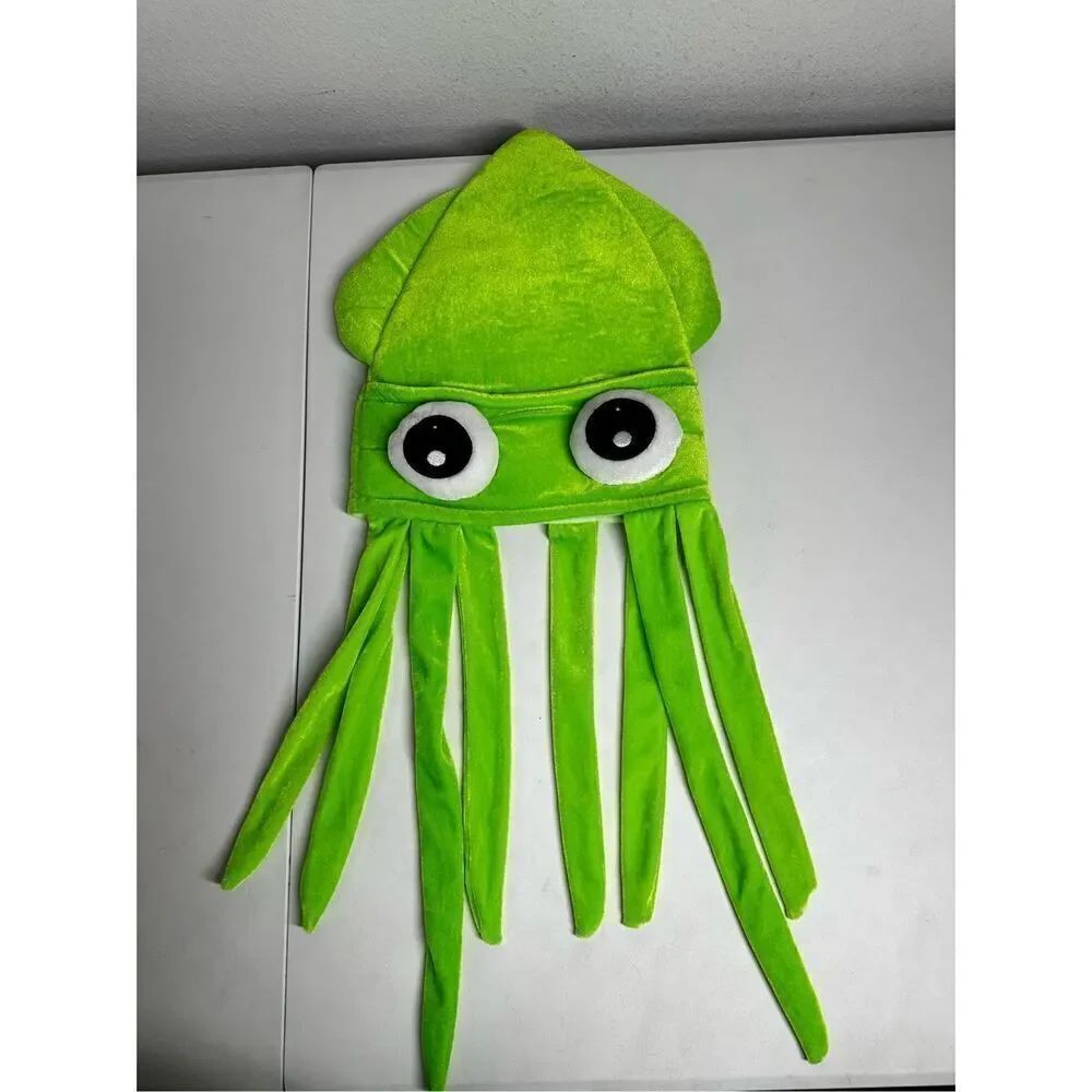 Nintendo Promo Splatoon Inkling Squid Hat Cap GameStop Green Size Adult